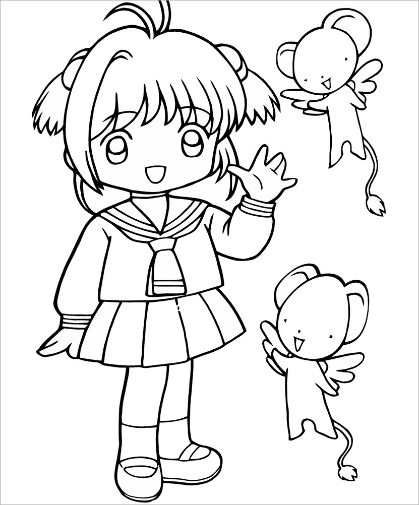 Tô màu cônɡ chúa chibi dễ thương