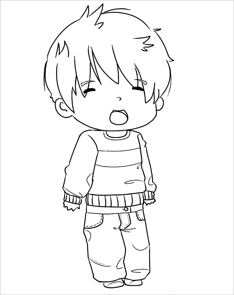 Tô màu hình chibi