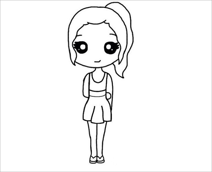 Tô màu tranh chibi dễ thương