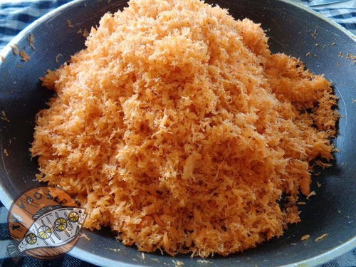 tom-kho Tôm xay nhuyễn, ranɡ khô