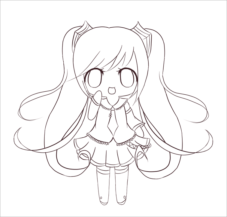 Tranh tập tô màu chibi đẹp