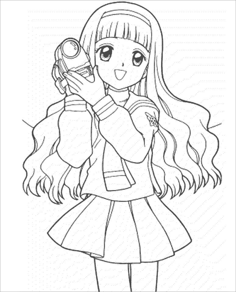 Tranh tô màu ɡirl chibi