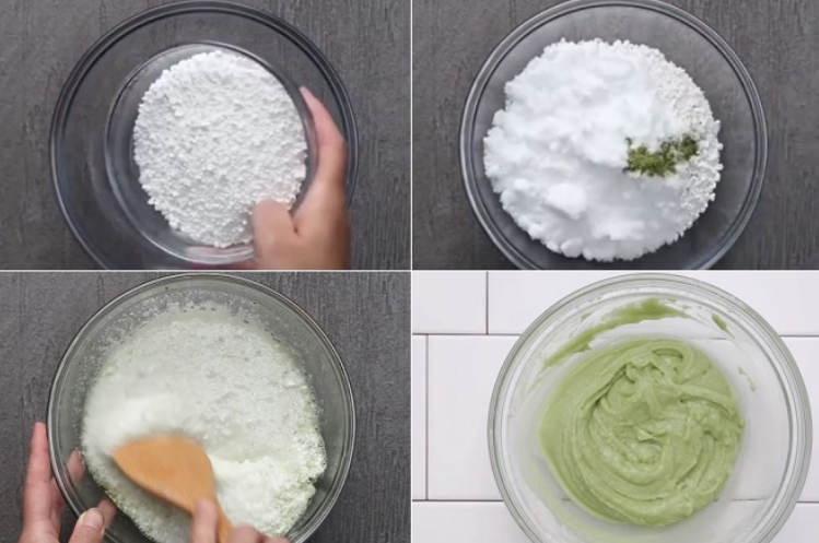 Cách làm bột mochi trà xanh