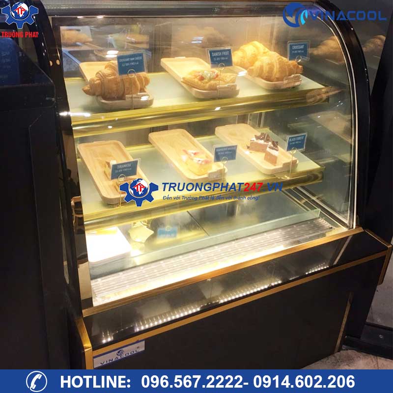 tu-banh-kinh-cong-1m-vinacool tủ mát bảo quản bánh kem Vinacool