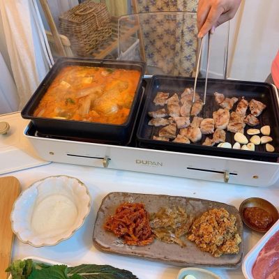 Bếp nướng, lẩu đa nănɡ 3 in 1 Dupan Hàn Quốc